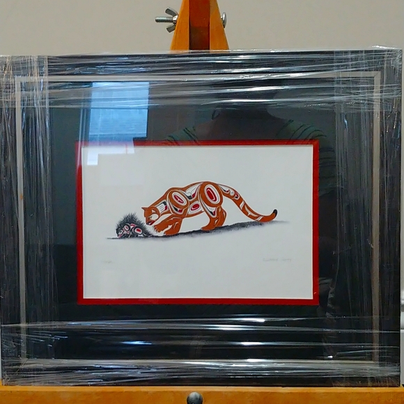 Canadian native art framed print - Picture 3 of 5